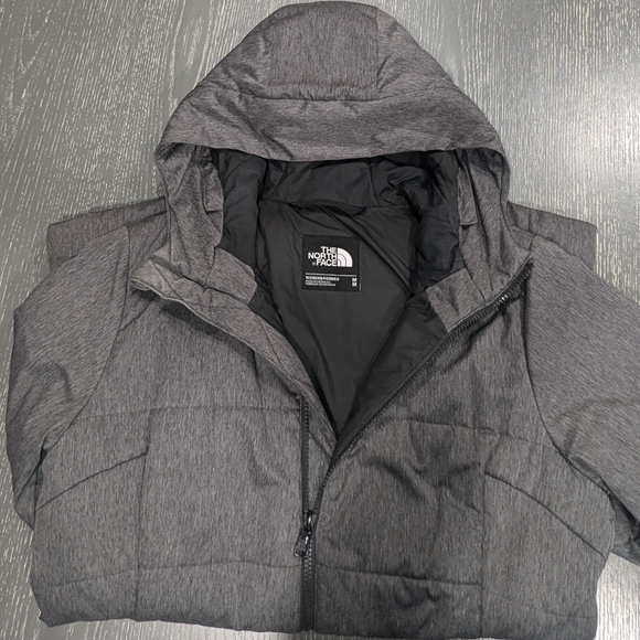 The North Face Puffer Coat Long Lightweight Size Medium Grey - Picture 5 of 8